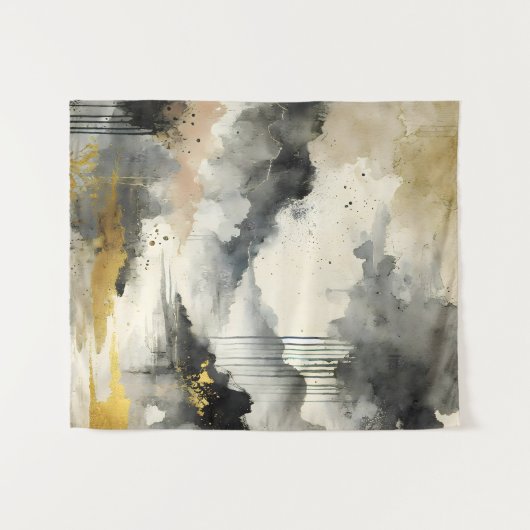 Goldener Sturm Wandteppich (Vorderseite (Horizontal))