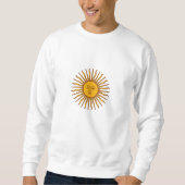 Goldener Sun des Flaggen-Sweatshirts Mais Sweatshirt (Vorderseite)