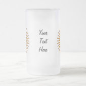 Goldener Sun von Flagge Mais Argentinien trinkt Mattglas Bierglas (Mittel)