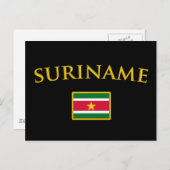 Goldener Suriname Postkarte (Vorne/Hinten)