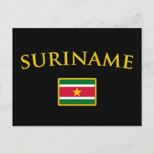 Goldener Suriname Postkarte