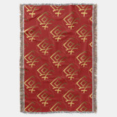 Goldener Symbolhund Chinesisches Neujahr 2018 Zeil Decke (Vorderseite Vertikal)