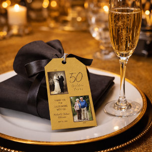 Goldener Tag zum 50. Jahrestag Geschenkanhänger