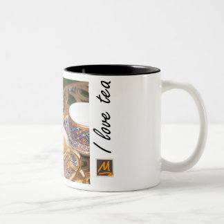 Goldener Tee Zweifarbige Tasse