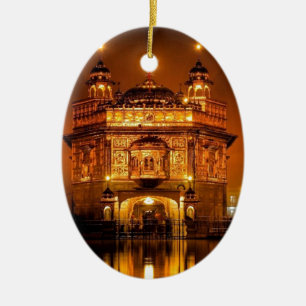 GOLDENER TEMPEL AMRISTAR KERAMIKORNAMENT