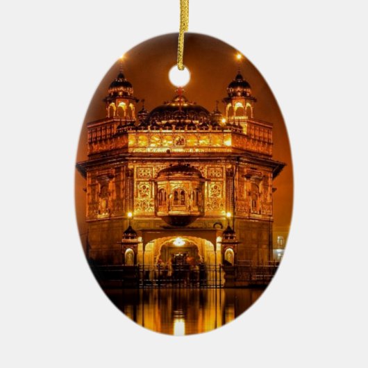 GOLDENER TEMPEL AMRISTAR KERAMIKORNAMENT (Vorne)