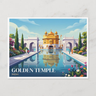 Goldener Tempel Amritsar Indien Postkarte