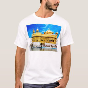 GOLDENER TEMPEL-BLAUER HIMMEL-HINTERGRUND AMRITSAR T-Shirt
