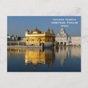 Goldener Tempel Indien Vintage Tourismus Reise Zus Postkarte