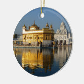 Goldener Tempel Keramik Ornament (Links)