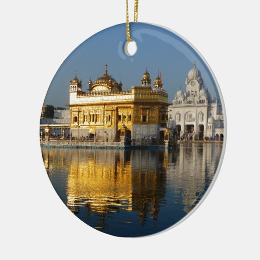 Goldener Tempel Keramik Ornament (Links)