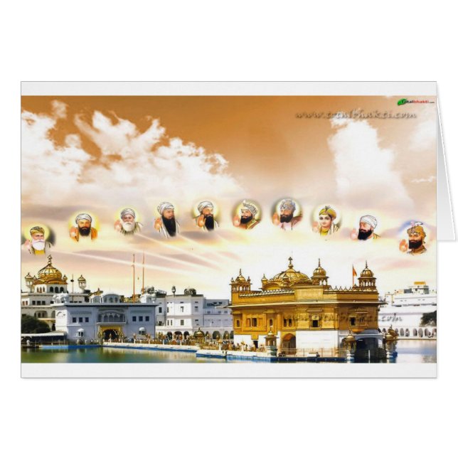 GOLDENER TEMPEL MIT DEN SIKHgurus (Vorderseite (Horizontal))