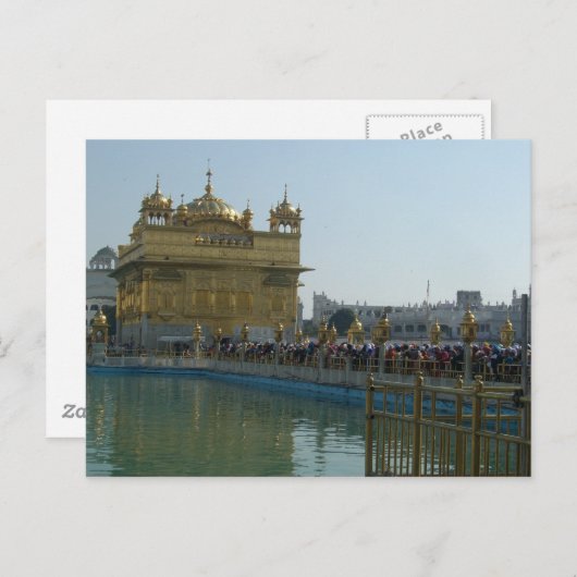Goldener Tempel Postkarte (Vorne/Hinten)