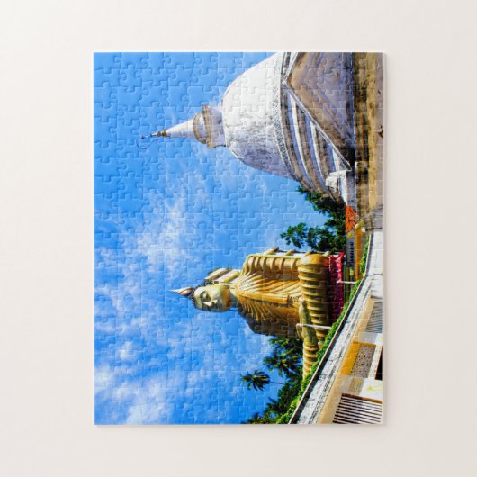 Goldener Tempel Sri Lanka. Puzzle (Vertikal)