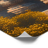 Goldener thailändischer Tempelwächter Poster (Ecke)