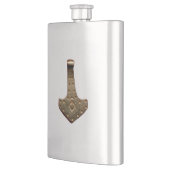 Goldener Thammer Edelstahlkolben Flachmann (Links)