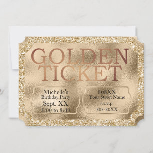 Goldener TICKET-Sonderveranstaltung Einladung