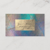 Goldener Tiffany - Tropenwald Botanisches Delikat Visitenkarte (Vorderseite)