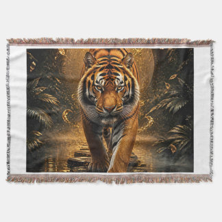 Goldener Tiger Luxus-Wildlife-Kunst Decke