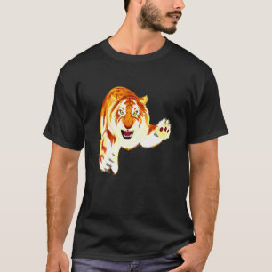 Goldener Tiger Panthera Tigris Seltener Großkatze T-Shirt