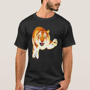 Goldener Tiger Panthera Tigris Seltener Großkatze T-Shirt