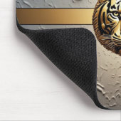 Goldener Tiger-Porträt Wilde Seele 🐯 Mousepad (Ecke)