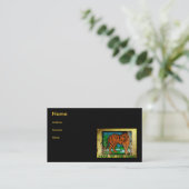 Goldener Tiger Visitenkarte (Stehend Vorderseite)