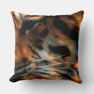 Goldener Tigerauge Nahaufnahme Wildlife Poster Kissen