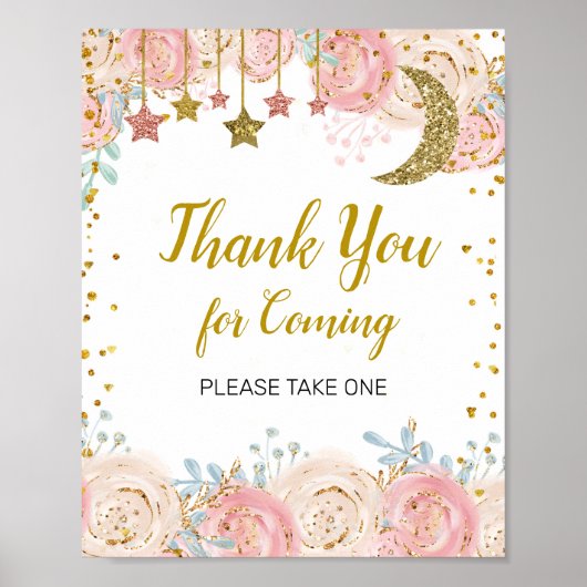 Goldener Tinkle Danke, dass du gekommen bist Poster (Vorne)