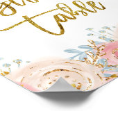 Goldener Tinkle-Stern - Tafelschild Poster (Ecke)