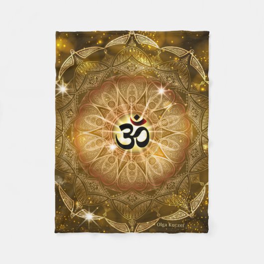 Goldener Ton von OM Fleecedecke (Vorderseite)