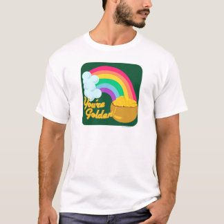 Goldener Tor aus Gold-Cartoon T-Shirt