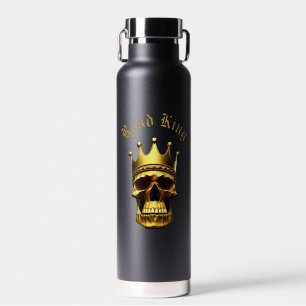 Goldener Totenkopf Trinkflasche