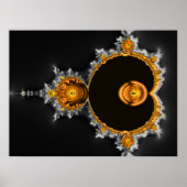 Goldener Traum. Das berühmte Full Mandelbrot Set Poster (Vorne)