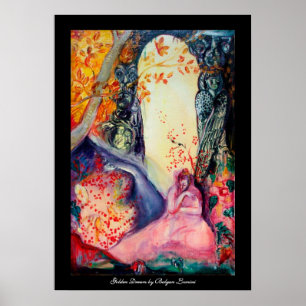 GOLDENER TRAUM / Yoga-Meditations-Zengarten Poster