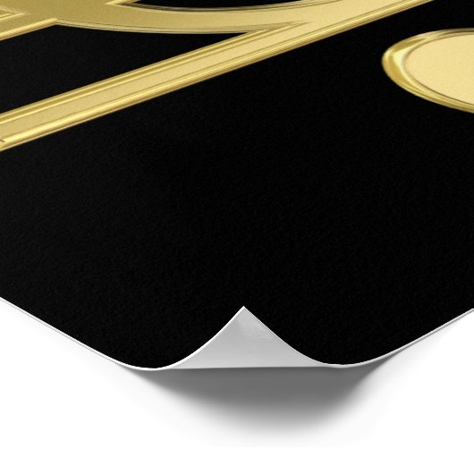 Goldener Treppenschnitt Poster (Ecke)