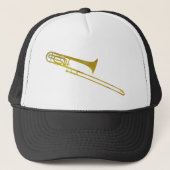 Goldener Trombone Truckerkappe (Vorderseite)