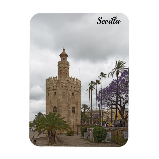Goldener Turm von Sevilla Magnet (Vertikal)