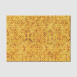 Goldener und Brown-Damast Seidenpapier