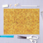 Goldener und Brown-Damast Seidenpapier (Handwerk)