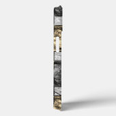 Goldener und grauer Fleck, rechteckige Schnitzerei Case-Mate iPhone Hülle (Rückseite / Rechts)