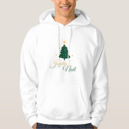 Goldener und grüner Weihnachtsbaum Hoodie