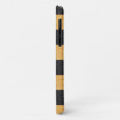 Goldener und schwarzer Glitzer Case-Mate iPhone Hülle (Hinten/Links)