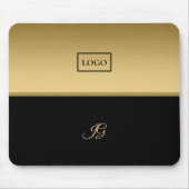 Goldener und schwarzer Hintergrund Mousepad (Vorne)