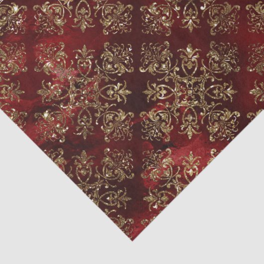 Goldener Urlaub Weihnachten Seidenpapier (Detail)