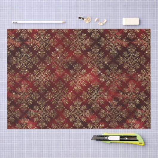 Goldener Urlaub Weihnachten Seidenpapier (Handwerk)