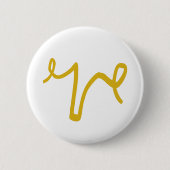 Goldener Uterus Button (Vorderseite)