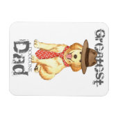 Goldener Vater Magnet (Horizontal)