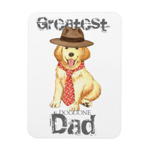 Goldener Vater Magnet