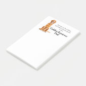 Goldener Vater nach dem Ende Post-it Klebezettel (angewinkelt)